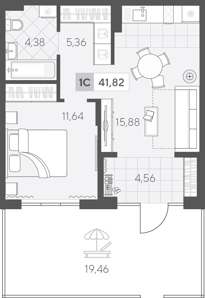 Скандиа. Квартал у озера
