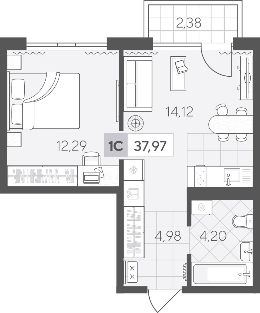 Скандиа. Квартал у озера