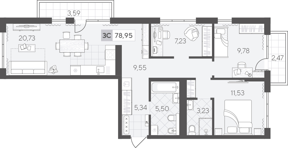 Скандиа. Квартал в Комарово Парк