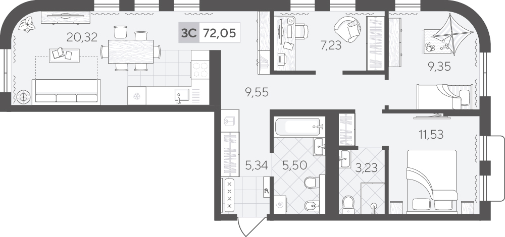 Скандиа. Квартал в Комарово Парк