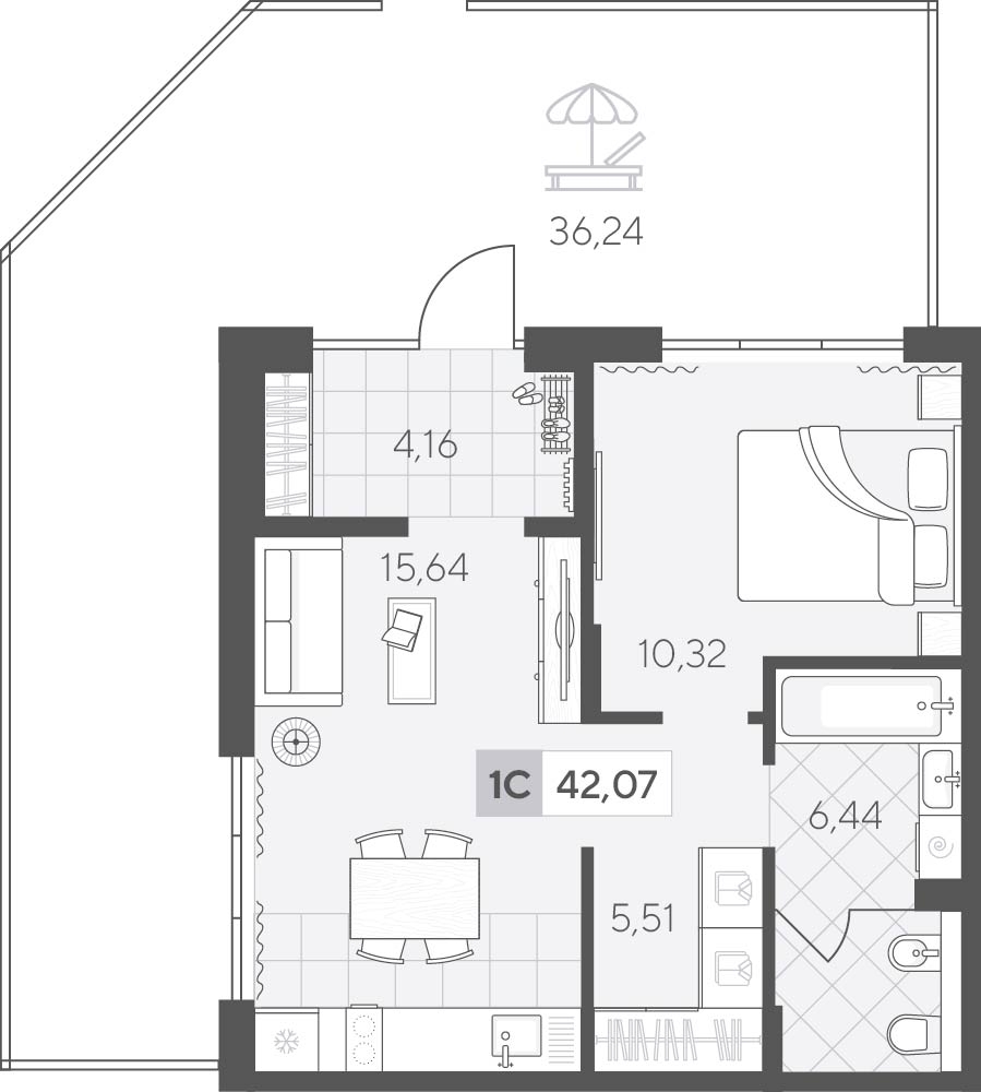 Скандиа. Квартал у озера