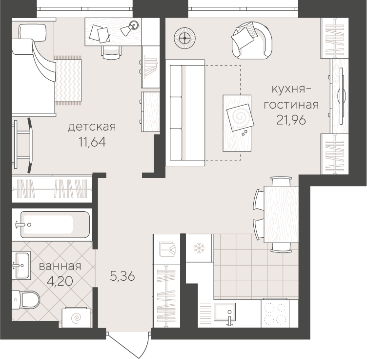 Скандиа. Квартал у озера