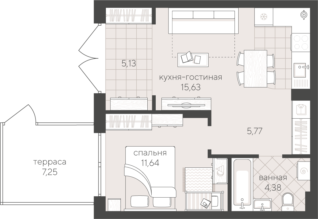 Скандиа. Квартал у озера