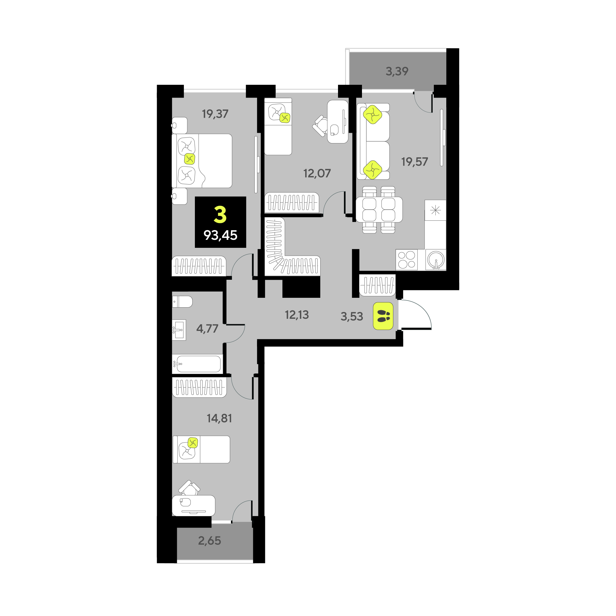 Дивный квартал у озера