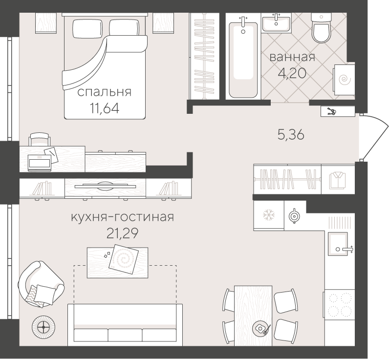 Скандиа. Квартал у озера