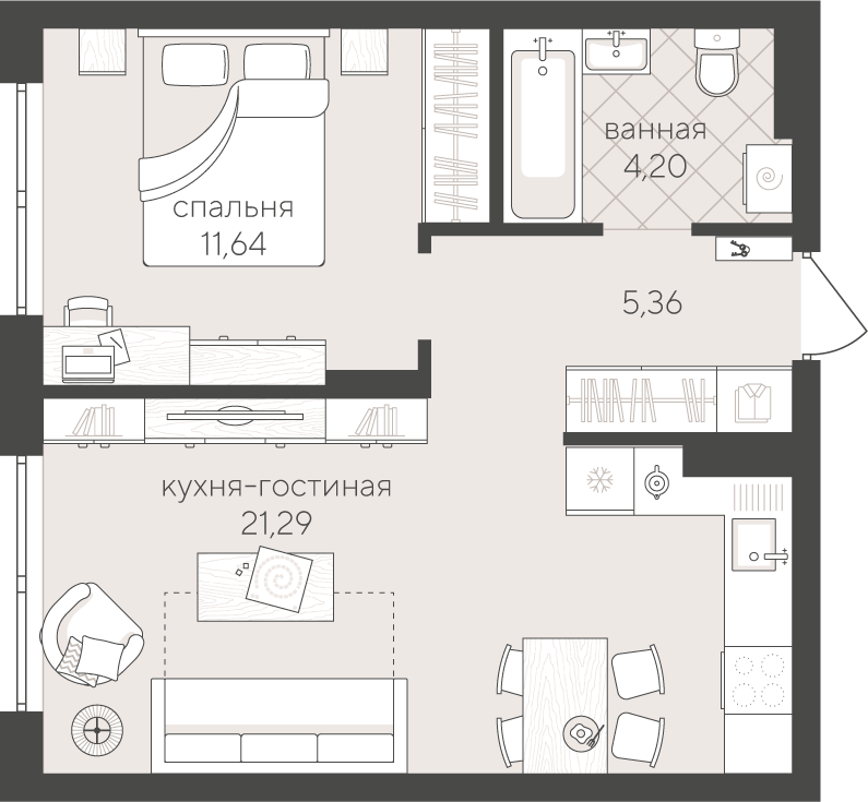 Скандиа. Квартал у озера