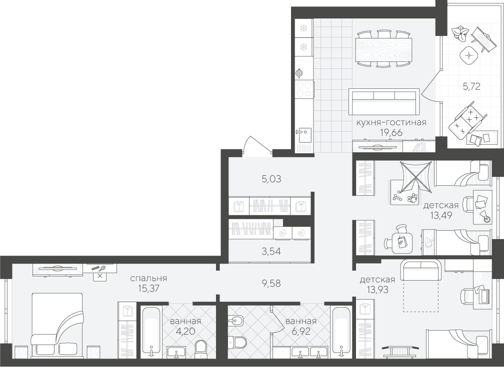 Скандиа. Квартал у озера