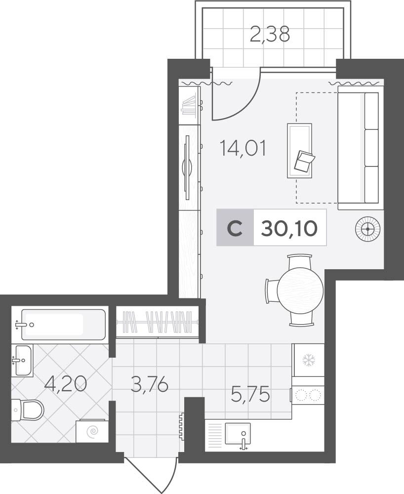 Скандиа. Квартал у озера