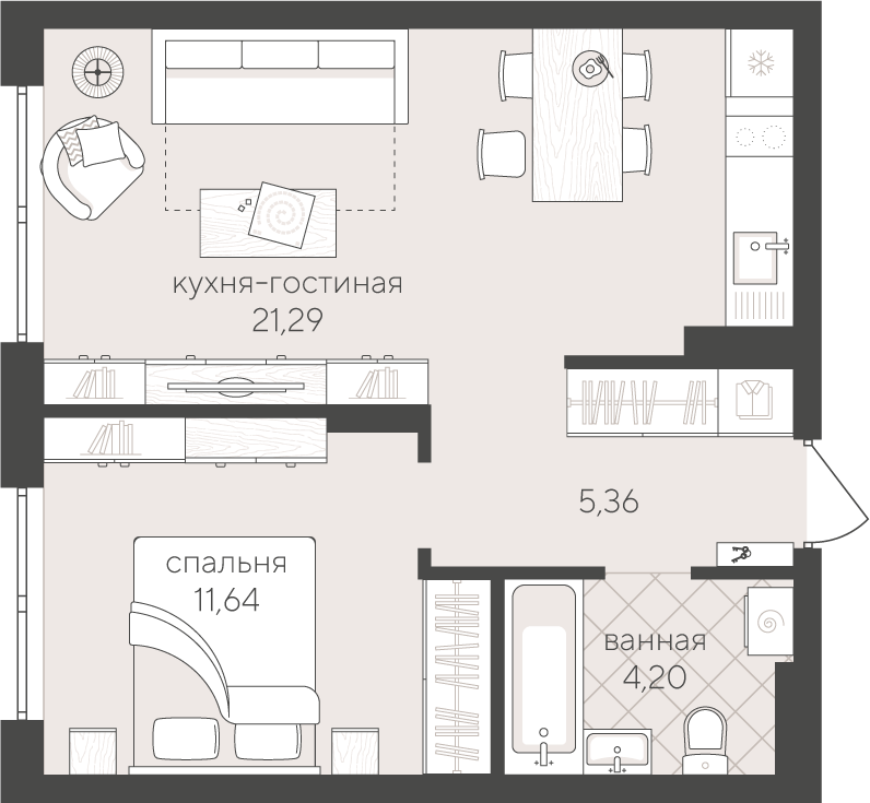 Скандиа. Квартал у озера