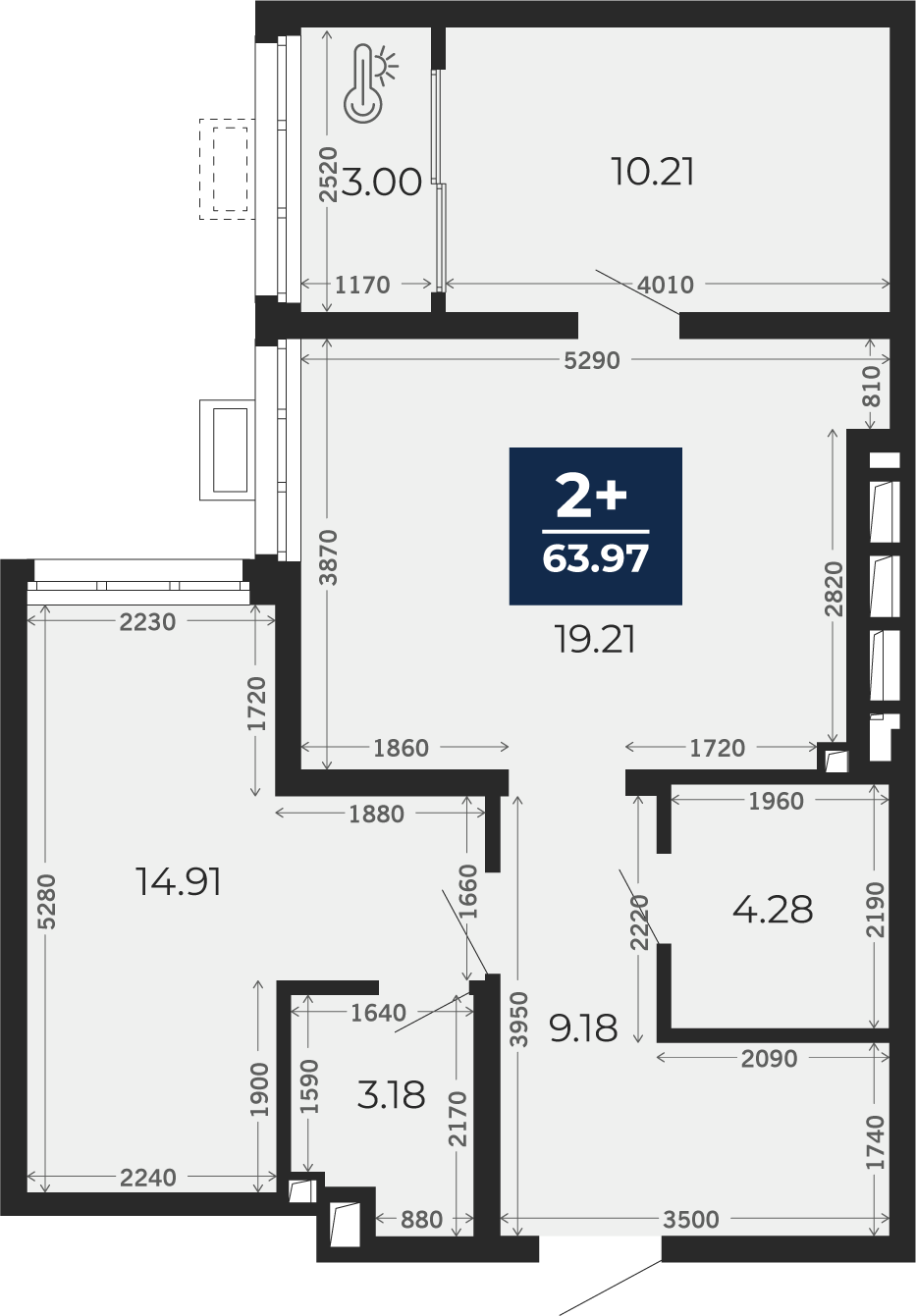 Планировка: Формат уточняется 64 м² в ЖК Беринг, Лесобаза