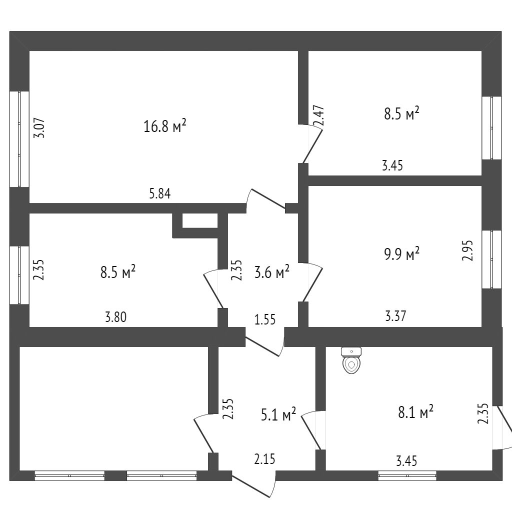 Продажа дома, 53м <sup>2</sup>, 17 сот., Заводоуковск, Емуртла с., Ленинградская