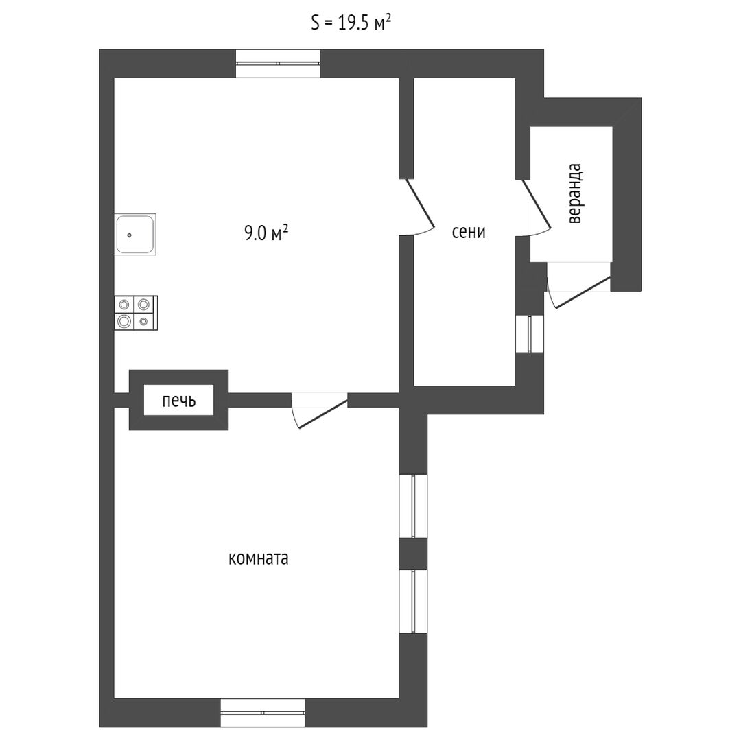 Продажа 1-комнатной квартиры, Заводоуковск, Южная,  31