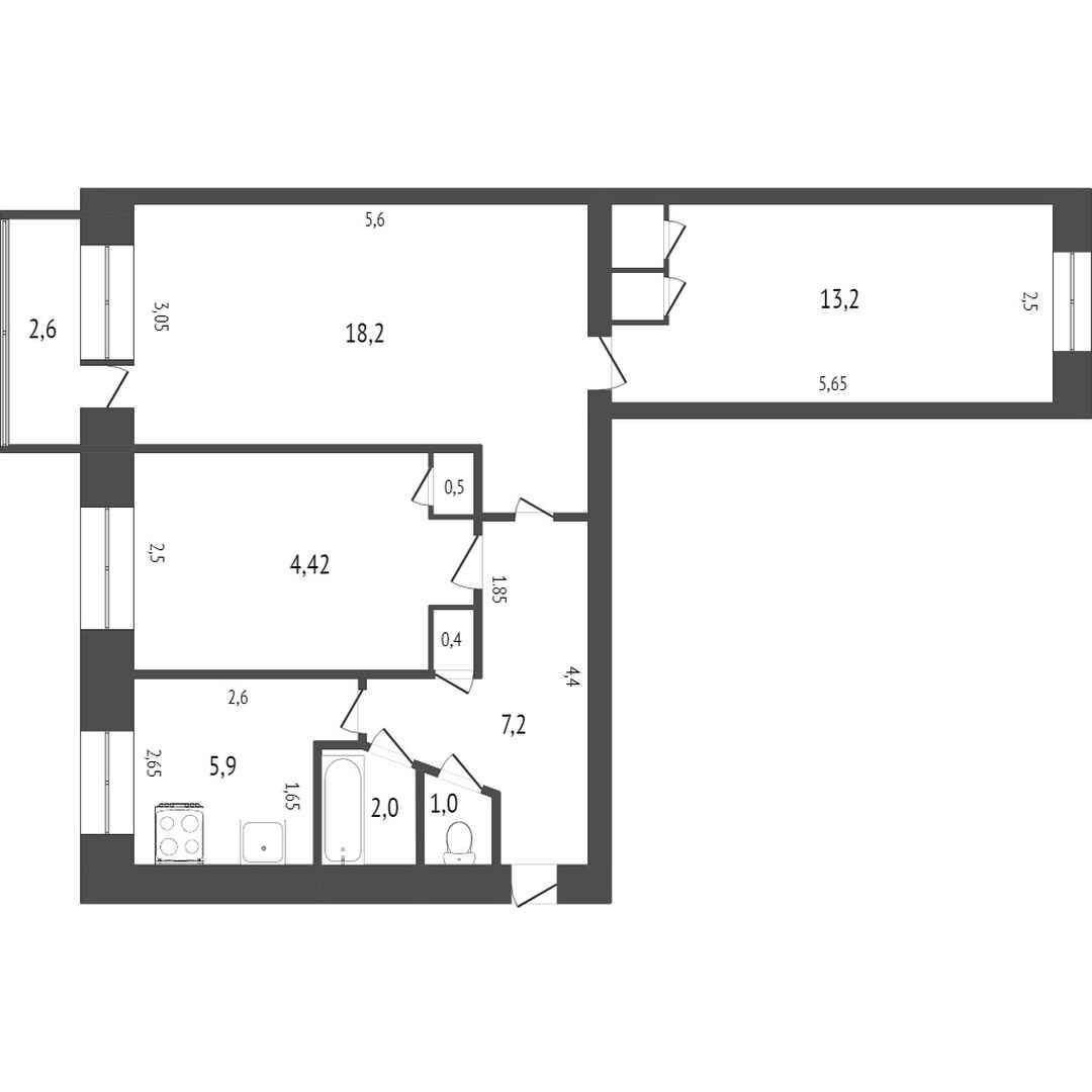 Продажа 3-комнатной квартиры, Комсомольск-на-Амуре, Красноармейская, 16 к 2 Продажа 3-комнатной квартиры, Комсомольск-на-Амуре, Красноармейская, 16 к 2