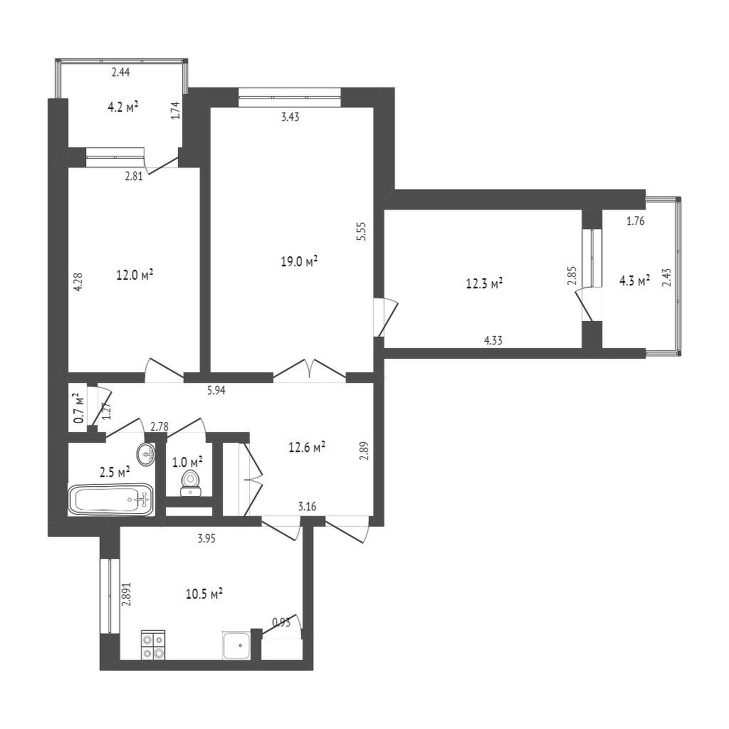Продажа 3-комнатной квартиры, Саратов, Саратовская область,  Энгельс