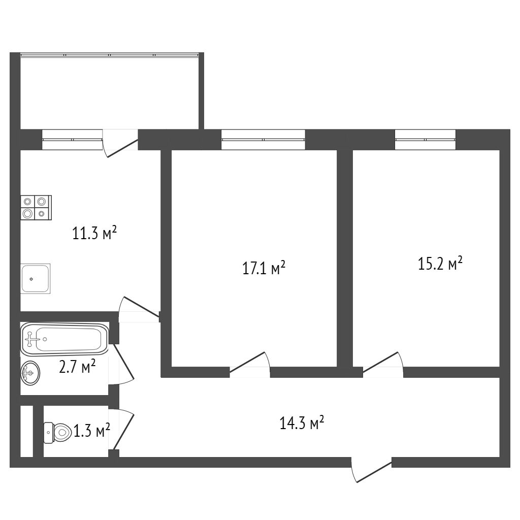 Продажа 2-комнатной квартиры, Саратов, Саратовская область,  Саратов