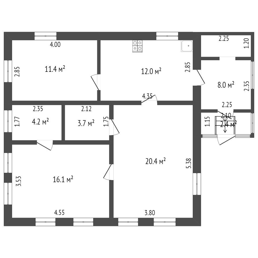 Продажа дома, 68м <sup>2</sup>, 13 сот., Саратов, Саратовская область,  Заводской