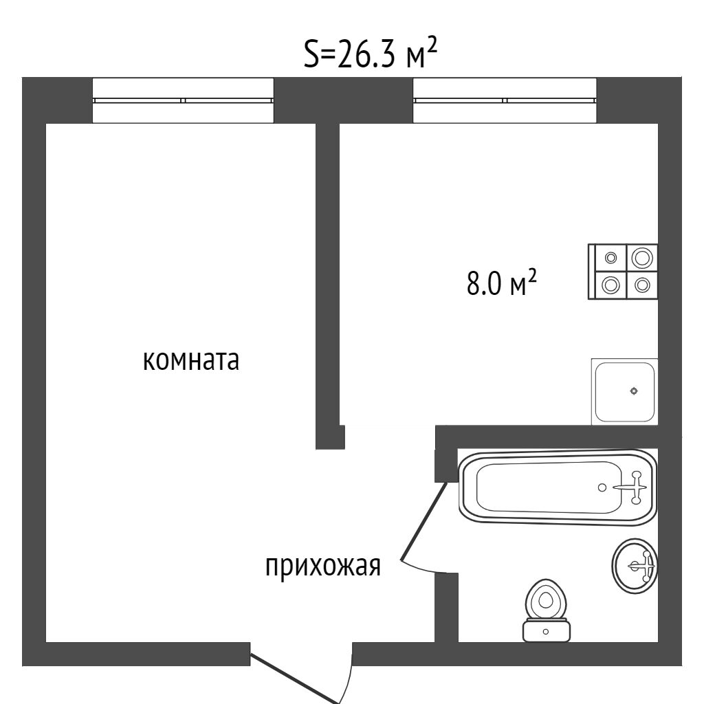 Продажа 1-комнатной квартиры, Заводоуковск, Первомайская,  9