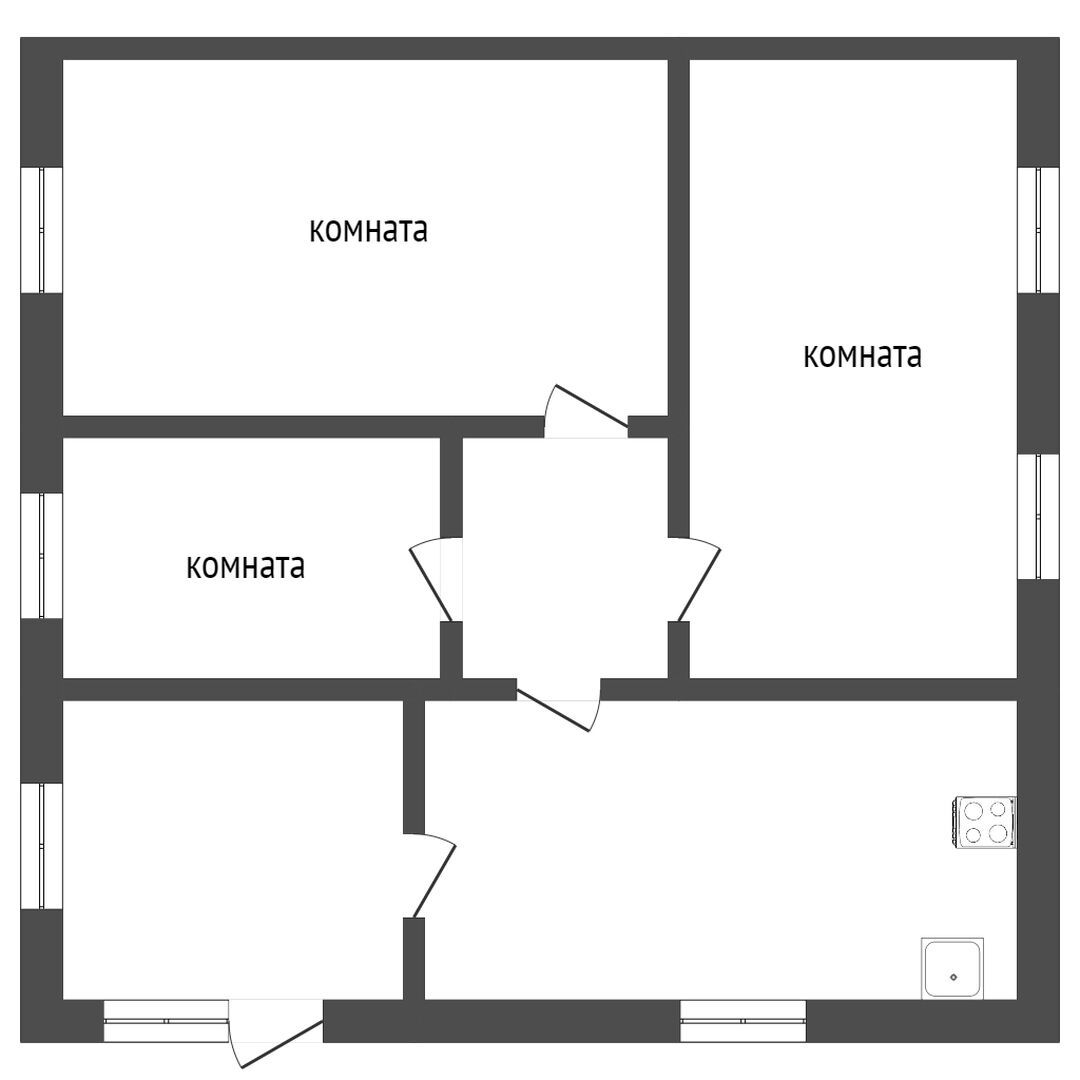 Продажа 3-комнатной квартиры, Заводоуковск, Шоссейная,  13