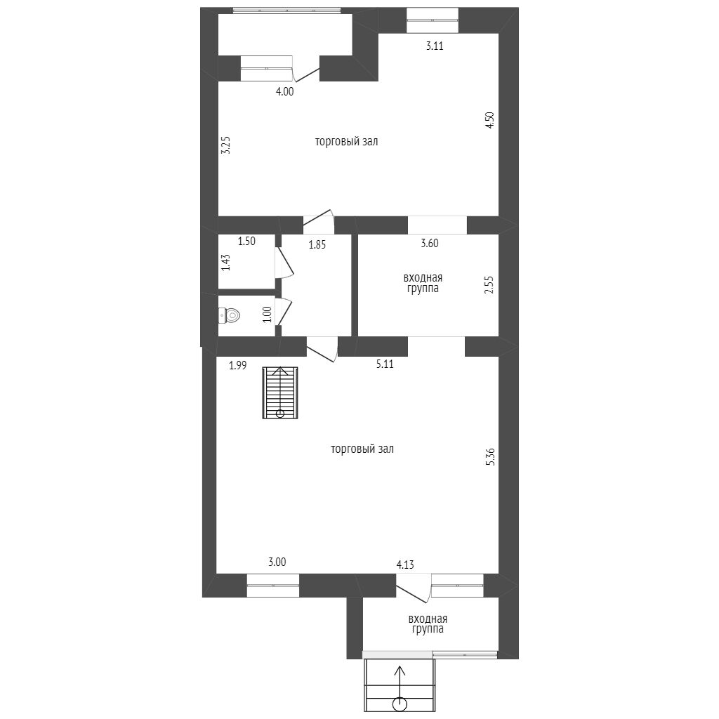 Купить торговое помещение на улице Республики в Ишиме, 9859320