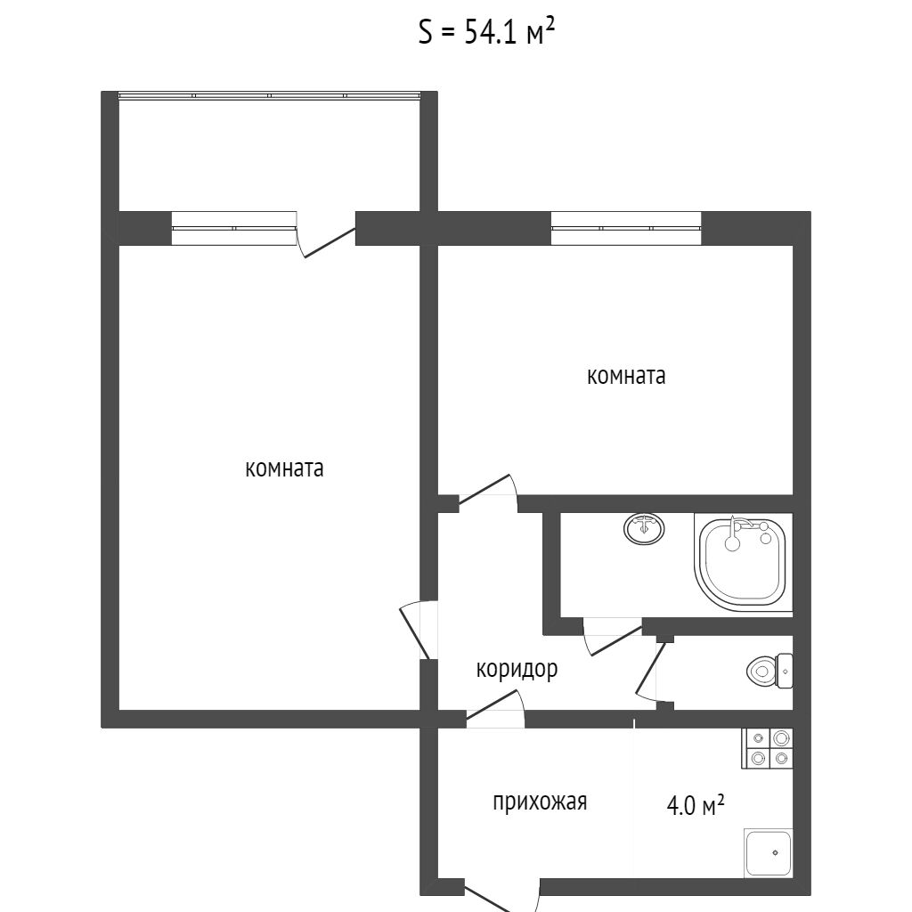 Продажа 2-комнатной квартиры, Заводоуковск, Заводская,  5а