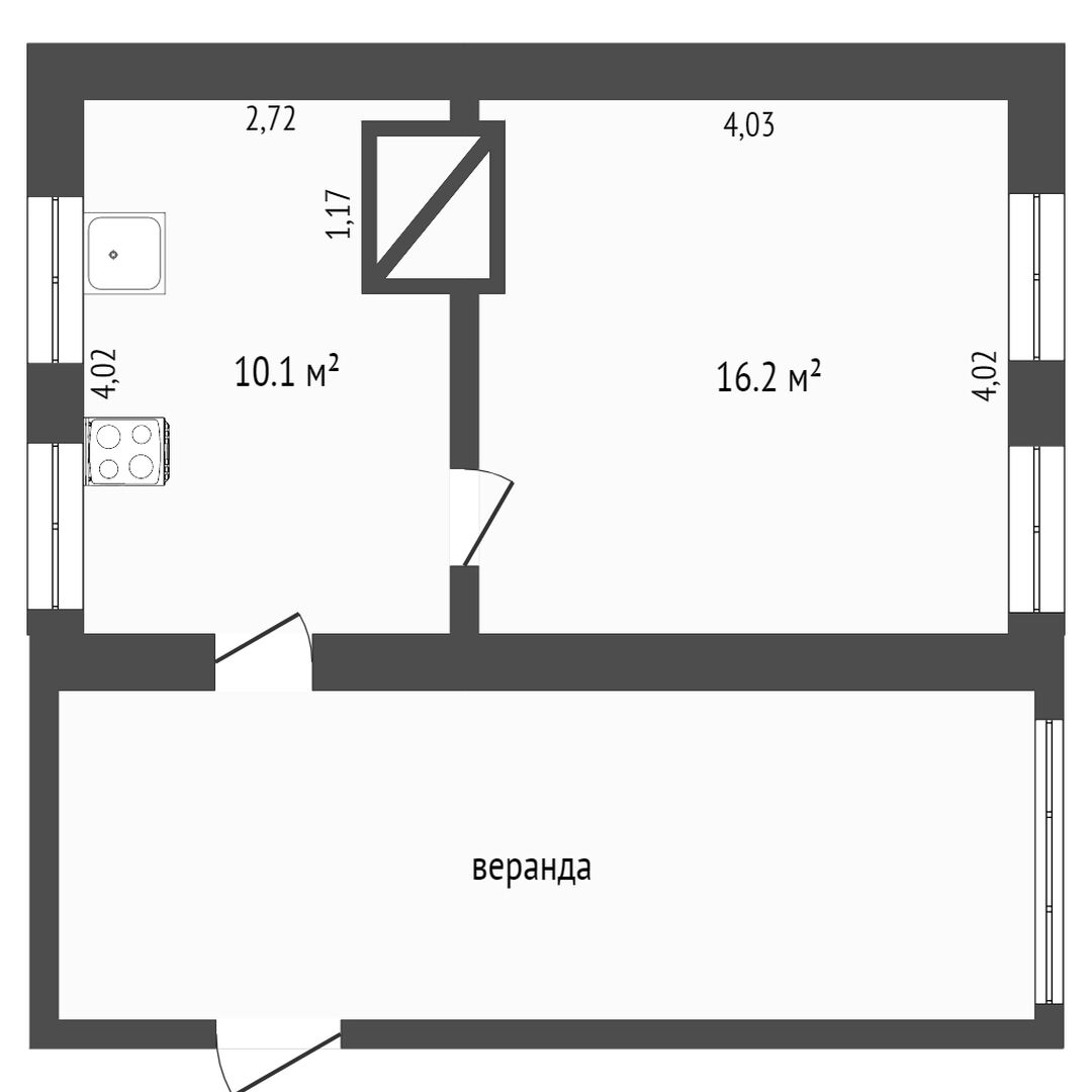 Продажа 1-комнатной квартиры, Заводоуковск, Камчатская,  3