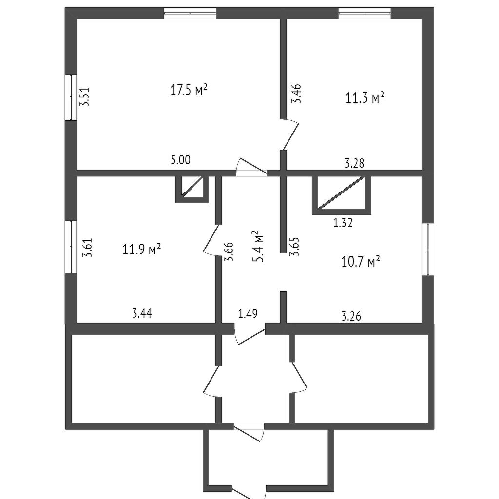 Продажа дома, 56м <sup>2</sup>, 10 сот., Заводоуковск, Яковлево с, Механизаторов