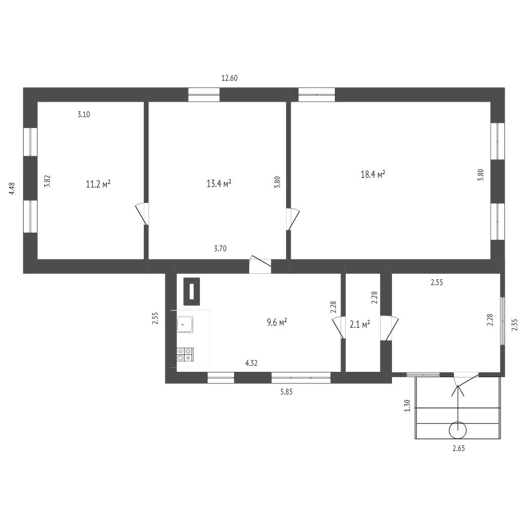 Продажа дома, 54м <sup>2</sup>, 3 сот., Саратов, Саратовская область,  Кировский