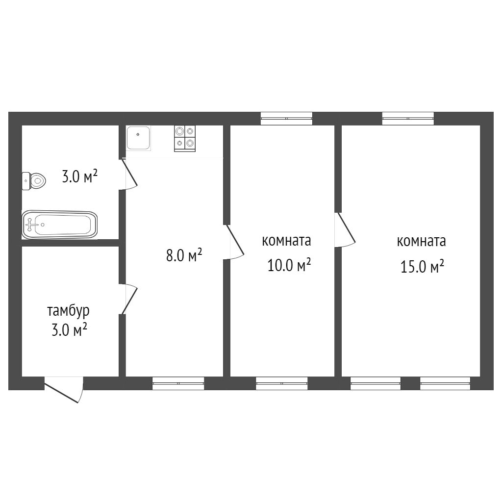 Продажа дома, 39м <sup>2</sup>, 2 сот., Саратов, Саратовская область,  Фрунзенский