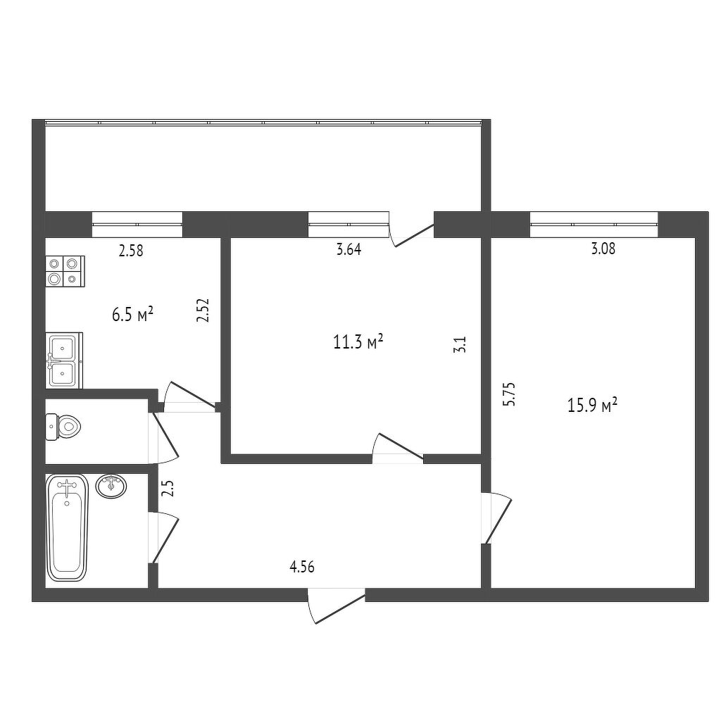 Купить квартиру на улице Одесская в Тюмени: продажа вторички, 🏢 цены на  квартиры