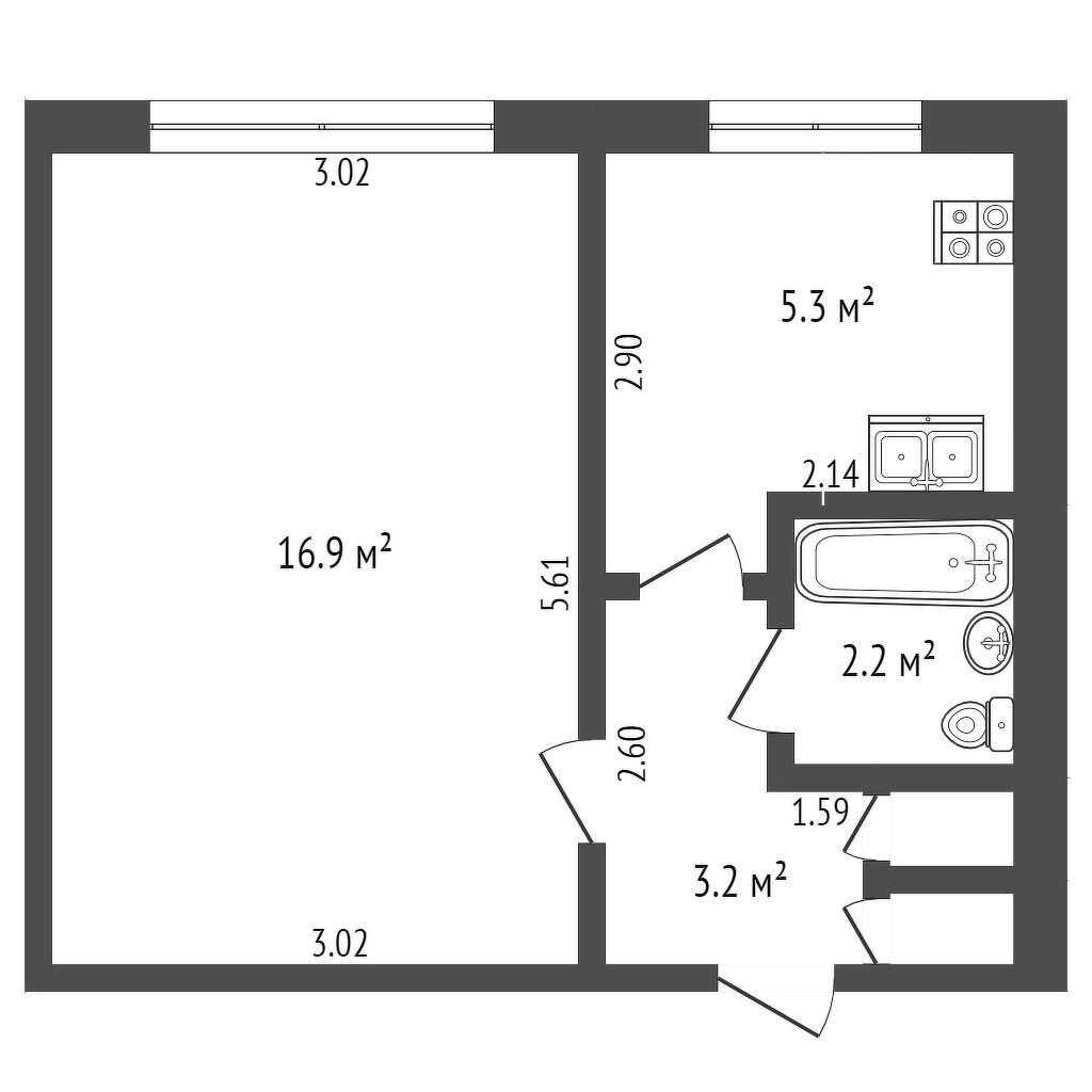 Покупка однокомнатной квартиры 🏢 улица Уручская в Минске, 10871158