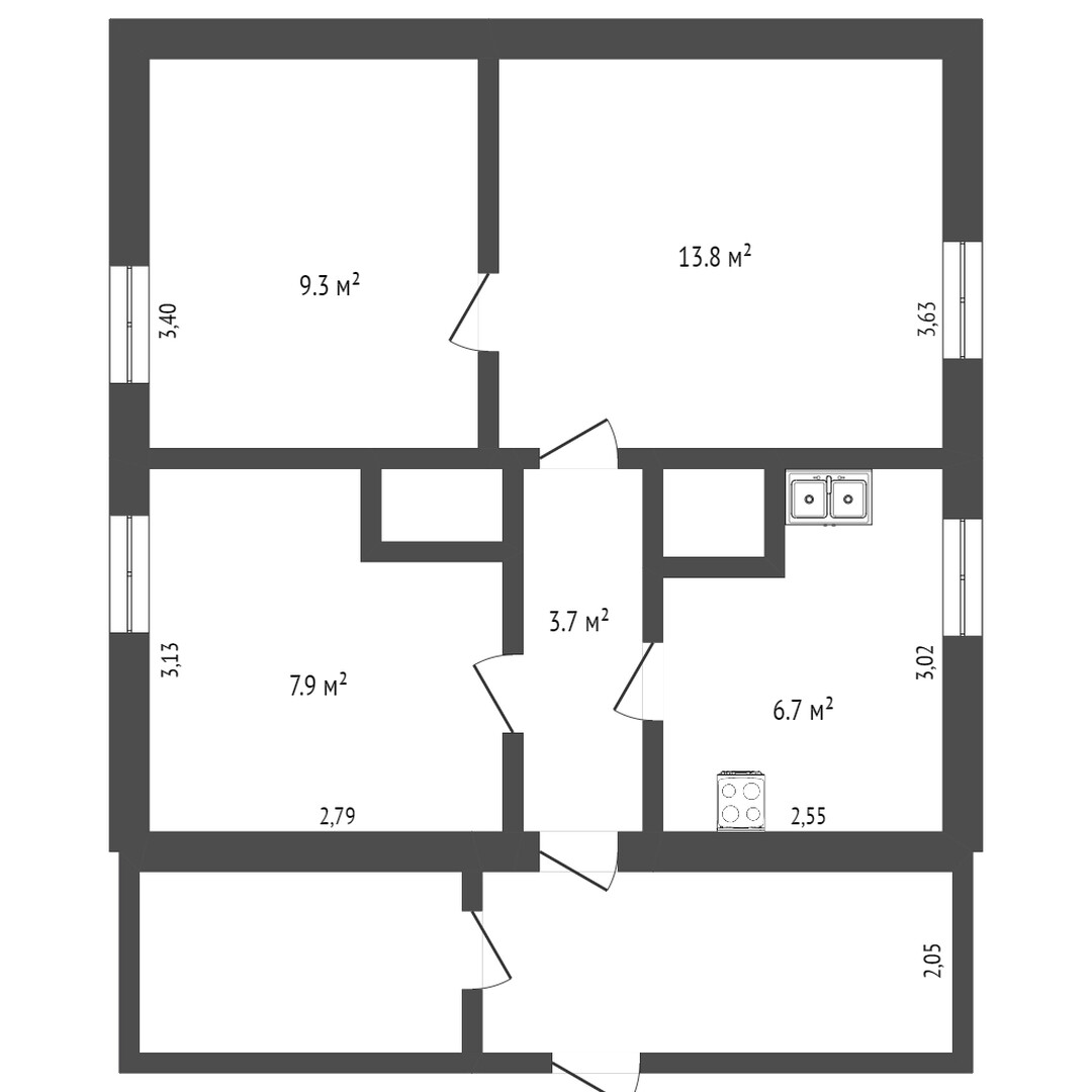 Продажа 3-комнатной квартиры, Заводоуковск, Молодежная,  11