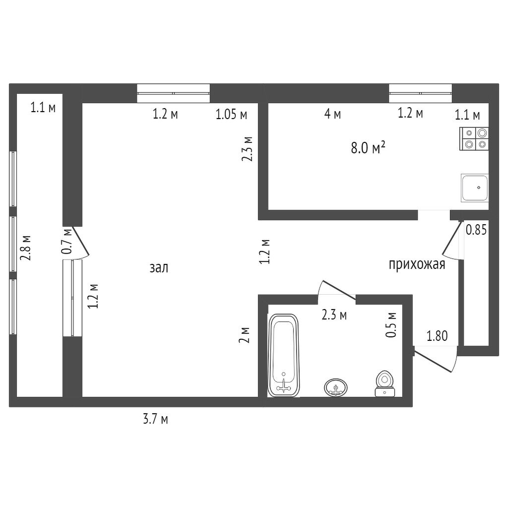 Продажа 1-комнатной квартиры, Заводоуковск, Маяковского,  4а