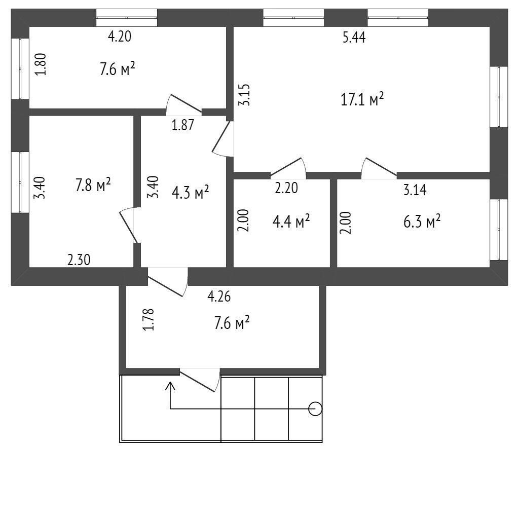 Продажа дома, 55м <sup>2</sup>, 13 сот., Саратов, Саратовская область,  