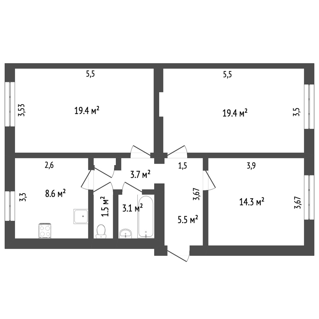 Продажа 3-комнатной квартиры, Комсомольск-на-Амуре, Комсомольская, 49 к 2 Продажа 3-комнатной квартиры, Комсомольск-на-Амуре, Комсомольская, 49 к 2