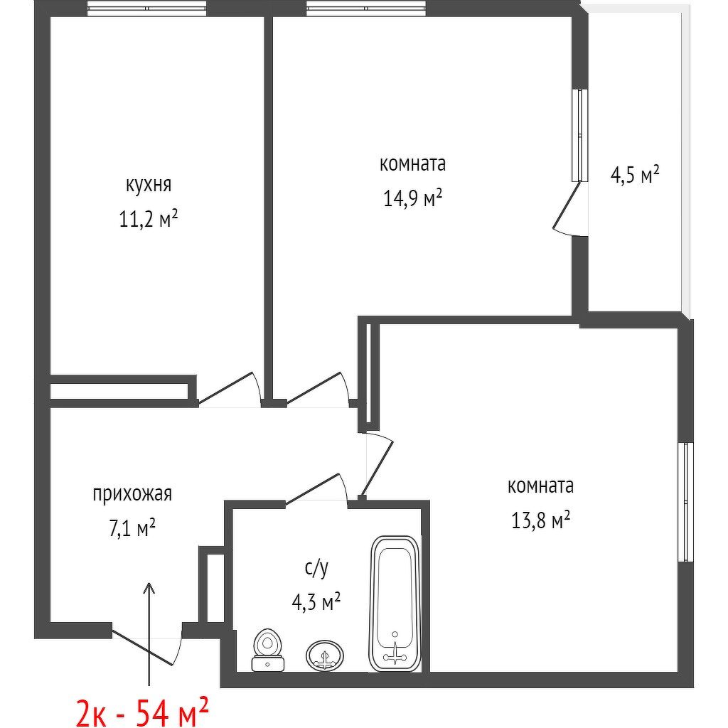 Продажа 2-комнатной квартиры, Екатеринбург, Техническая,  148
