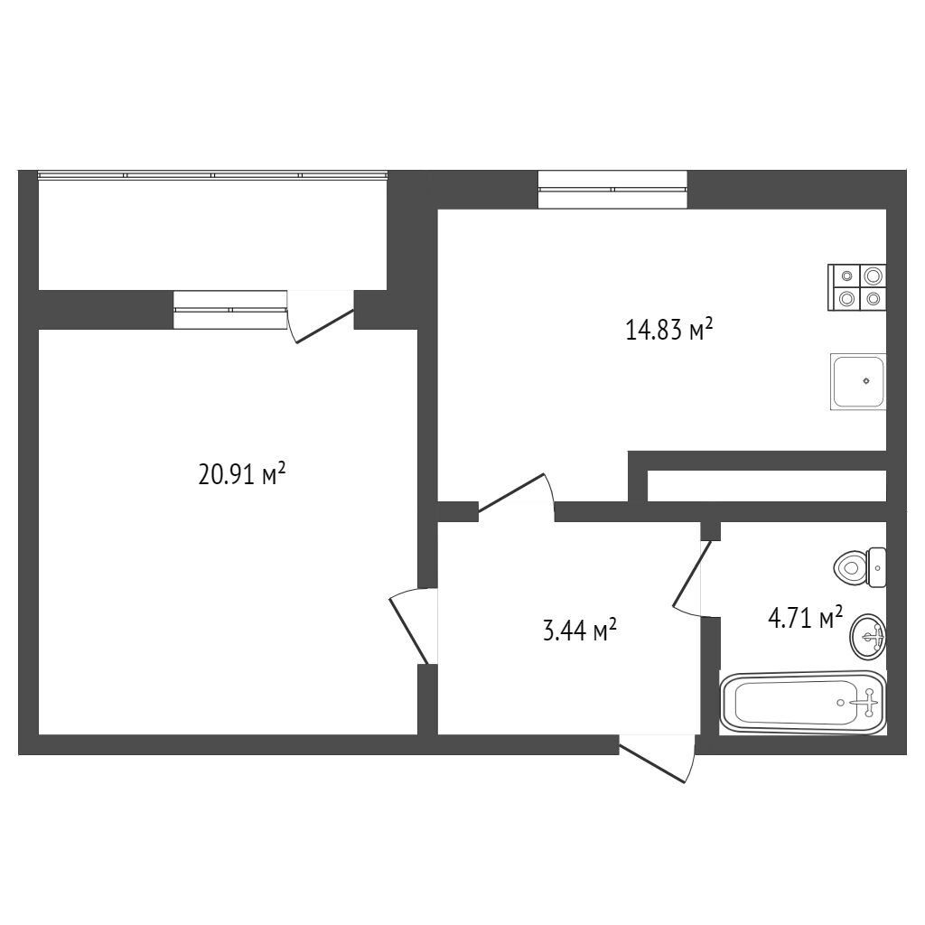 Продажа 1-комнатной квартиры, Саратов, Саратовская область,  Энгельс