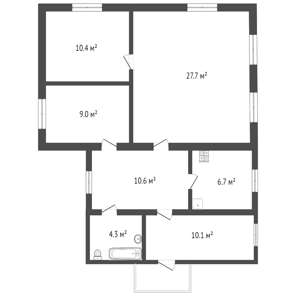 Продажа дома, 78м <sup>2</sup>, 20 сот., Саратов, Саратовская область,  Татищевский
