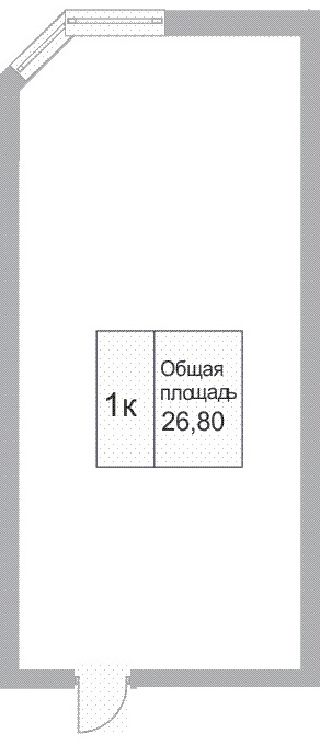 Продажа 1-комнатной новостройки, Кемерово, Московский пр-т,  18 к 3